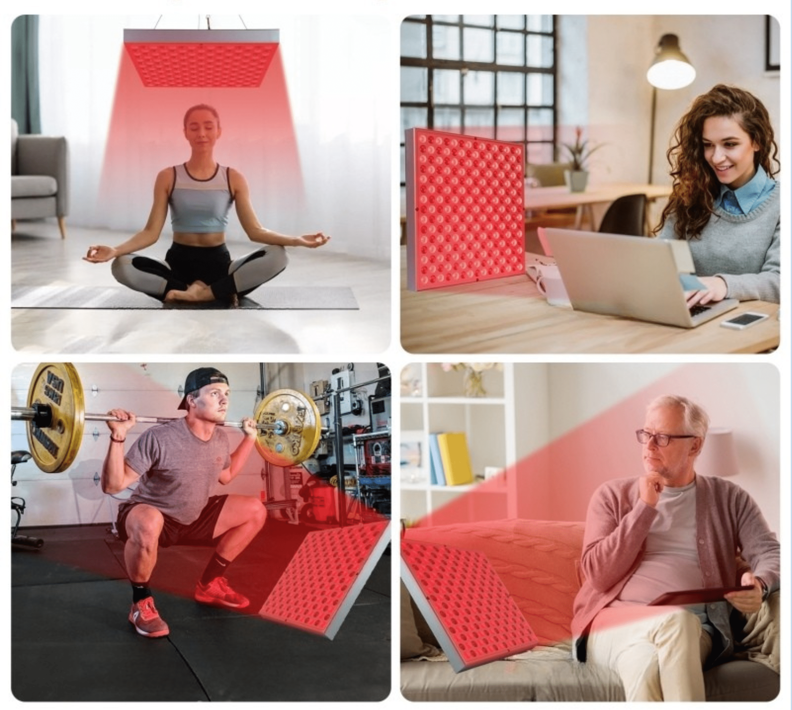 lampa podczerwień i światło czerwone NIR