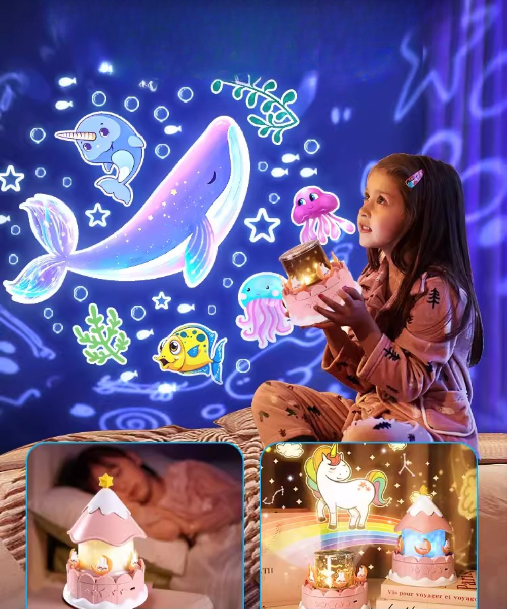 projektor karuzela magiczny muztczny zorza polarna